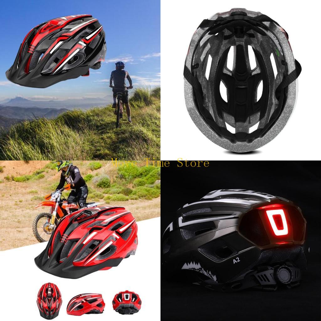 Mountain Biking Helmet Kids - 92ME hommes femmes unisexe lumière LED