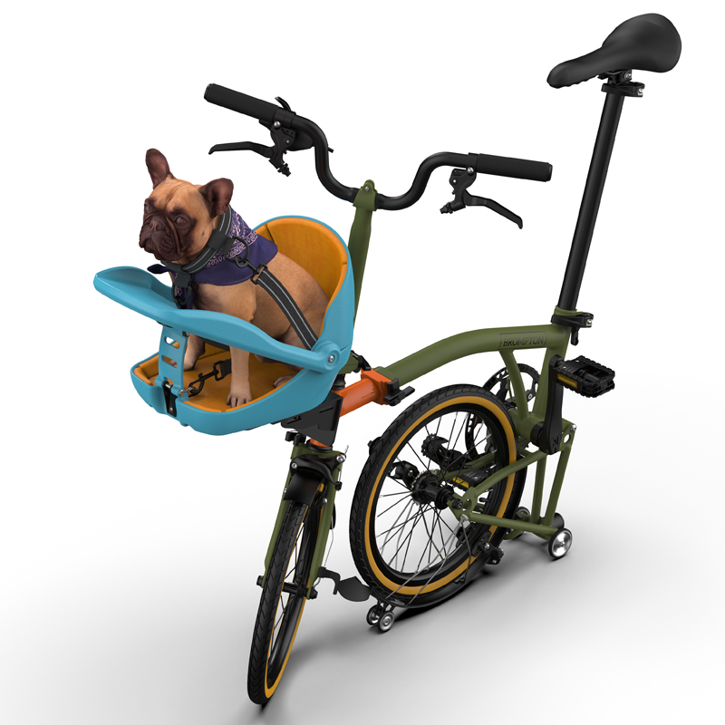 Mountain Biking With Dog - Convient pour petit tissu pliant vélo
