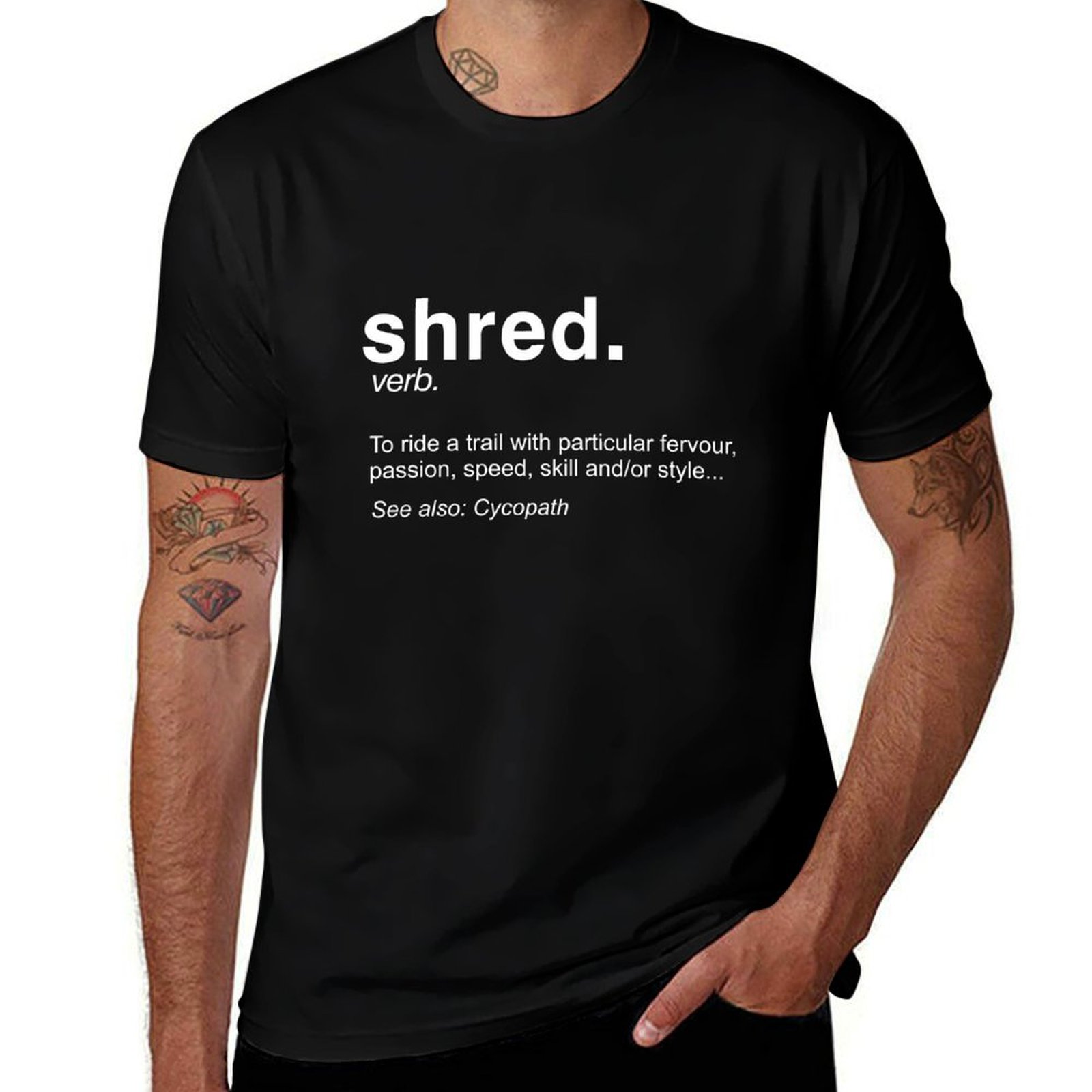 Mountain Biking Definition - Définition de Shred It - T-shirt