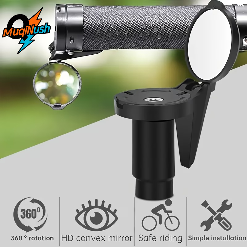 Mountain Biking Definition - Rétroviseur de vélo MuqiNush, miroir convexe