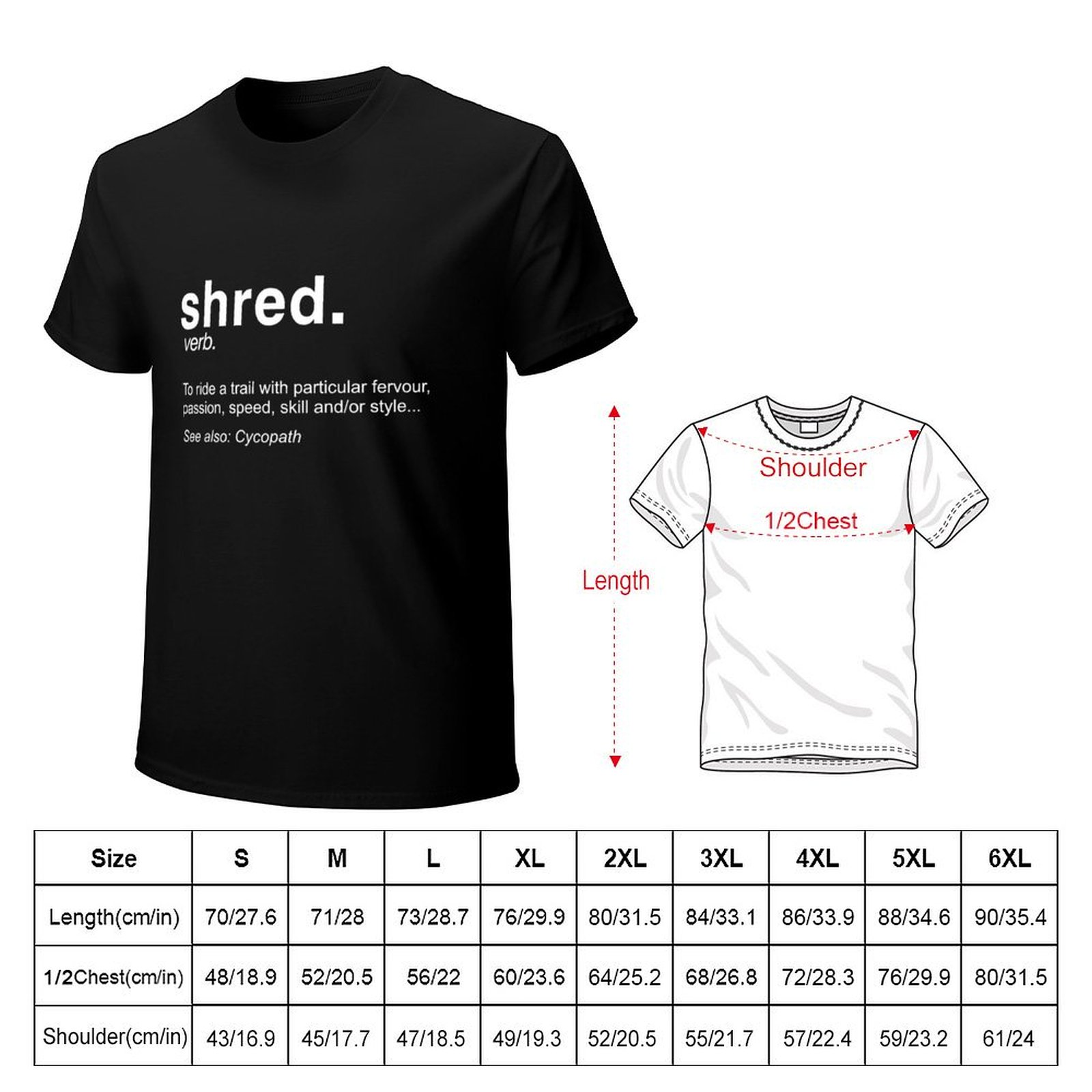 Définition de Shred It - T-shi - Mountain Biking Definition avis et prix