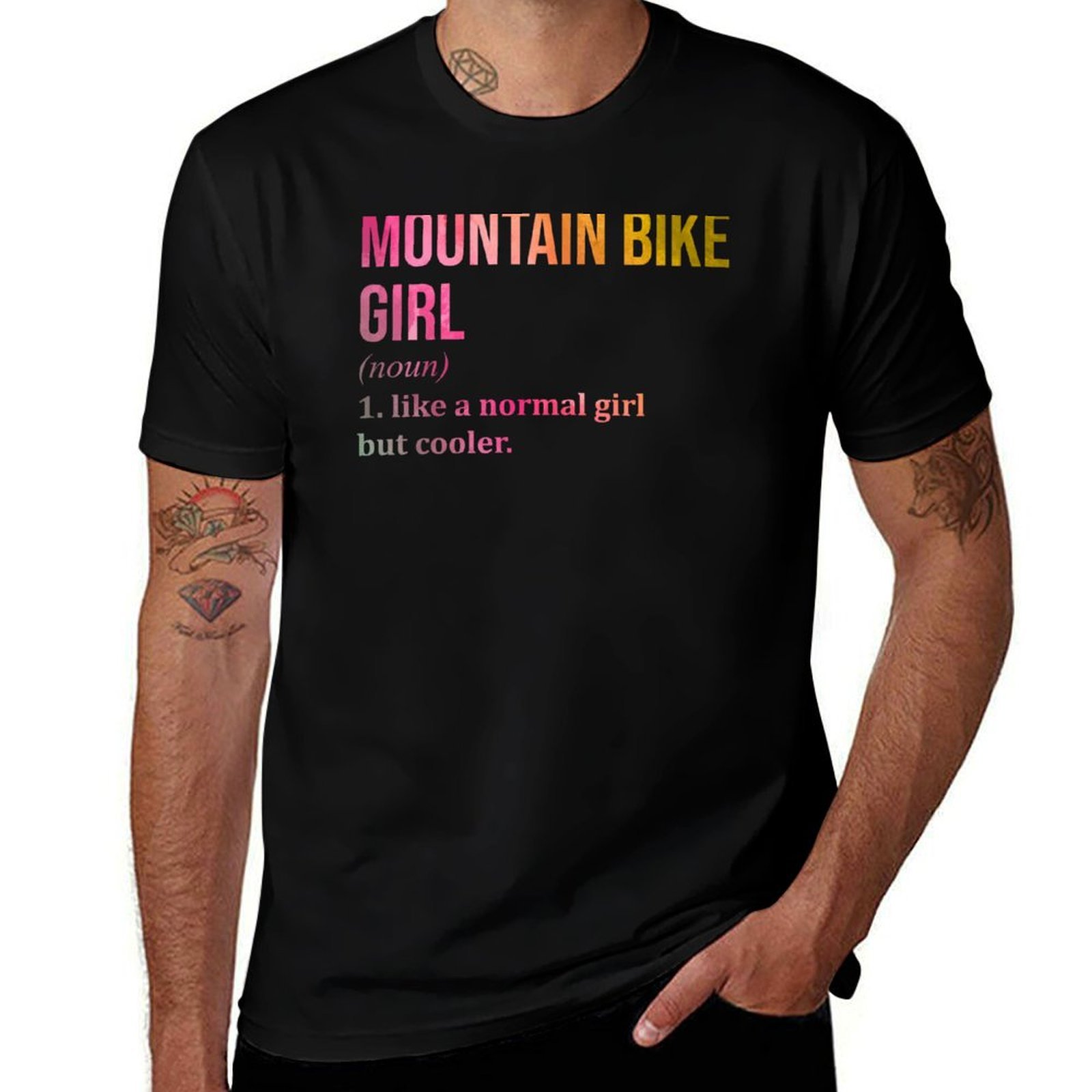 T-shirt Mountain Bike Girl Def - Mountain Biking Definition avis et prix